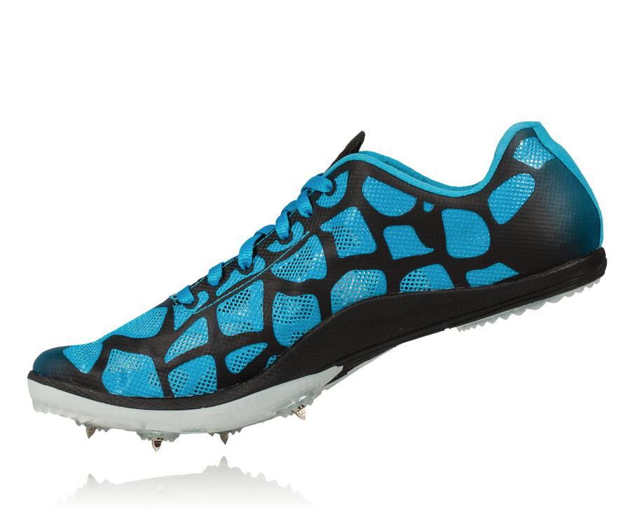 Spikes Atletismo Hoka One One Hombre Azules/Blancos - Rocket X - QUMZ36827